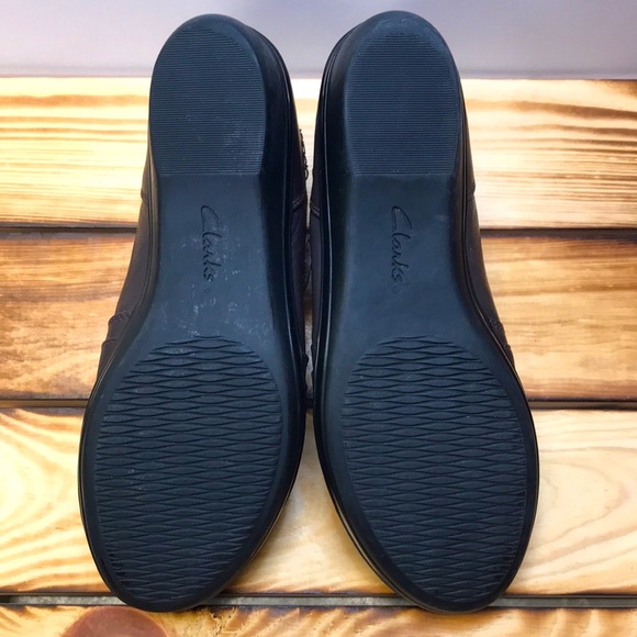 Clarks Everlay Coda Brown Leather Loafers Slip-On Shoes / 13288 / Size 9 - Picture 6 of 10